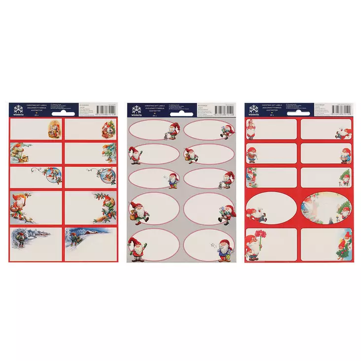 PAKETTITARRA JOULU 20 kpl - Jouluaskartelu ja joulutarrat - 7332458870199 - 1