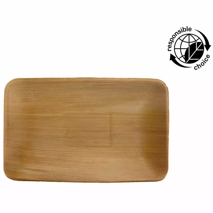 Palmunlehtilautanen 16x24 cm 10kpl Maku 100 % luonnontuote - Kertakäyttölautaset - 6410413048119 - 1