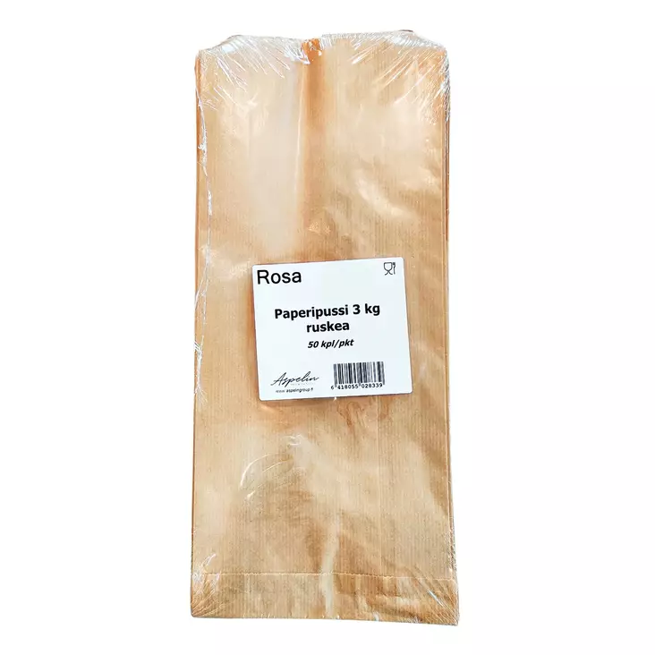 Paperipussi 50 kpl/pkt elintarvike,3 kg, - Säilytyskelmut ja -paperit - 6418055028339 - 1