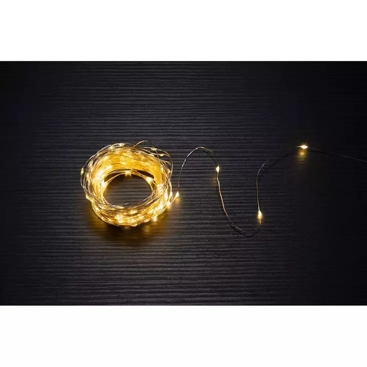 Paristovalot micro 200 Led ulkokäyttöön 20m - Valosarjat paristokäyttöiset - 6410416377209 - 1