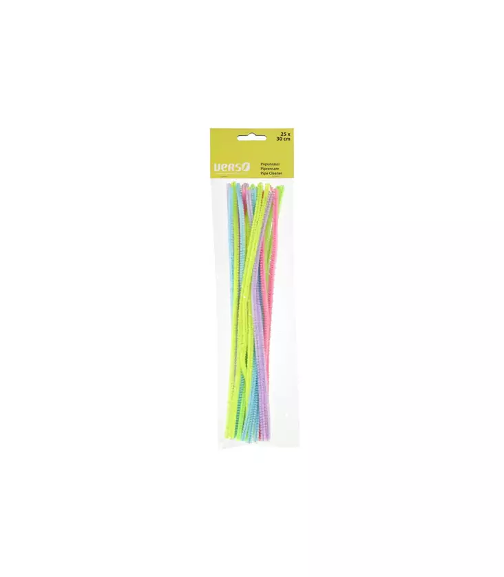 PIIPUNRASSI 30 CM 25 KPL/PKT VÄRIMIX - Askartelukoristeet ja askarteluhelmet - 6410413017139 - 1