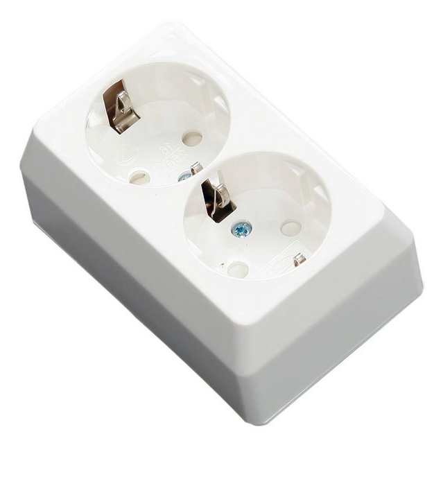 PISTORASIA 2-OSAINEN MAADOITETTU PINTA - Pistorasiat, haaroittimet ja kytkimet - 6438140942029 - 2