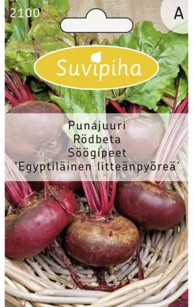 PUNAJUURI 1 LITTEÄNPYÖREÄ - Vihannes, juures & yrttien siemenet - 8711117210009 - 1