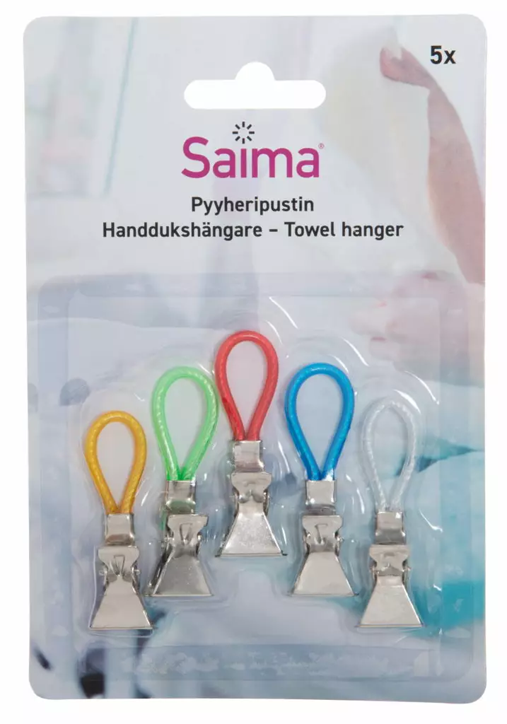 pyyheripustin 5kpl - Koukut, naulakot ja telineet - 6410410183479 - 1