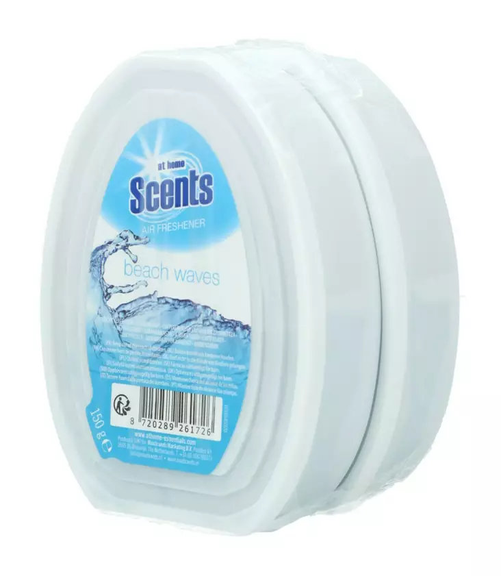 At Home Scents Gel Air Freshener 2x150gr Beach Waves - Huonetuoksut ja ilmanraikastimet - 8717825607469 - 1