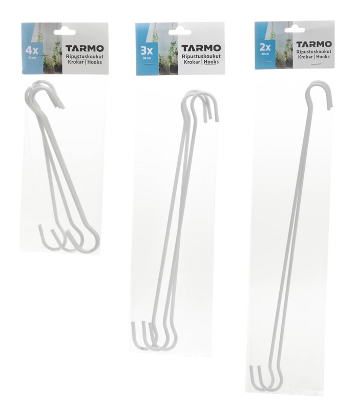 ripustuskoukut lajitelmatuote 3kpl pkt - Koukut, naulakot ja telineet - 6410411818769 - 1