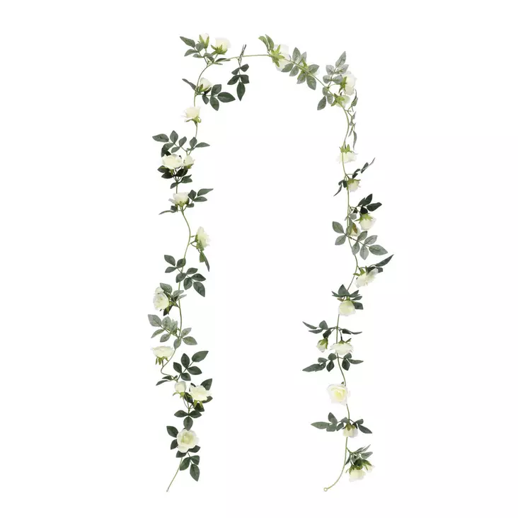 Ruusuköynnös valkoinen - Tekokasvit ja muovikukat - 6410416544359 - 1