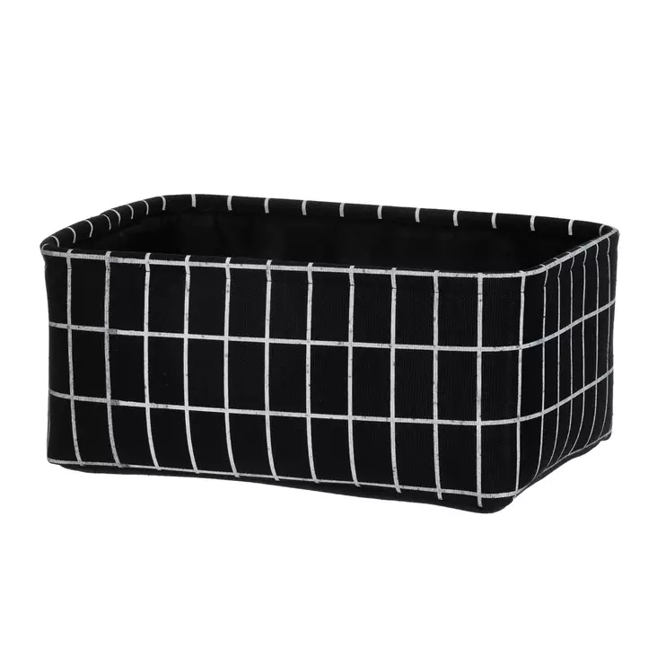 Säilytyskori Nova musta 36x26x16 cm - Säilytyslaatikot ja muovilaatikot - 6410416466439 - 1