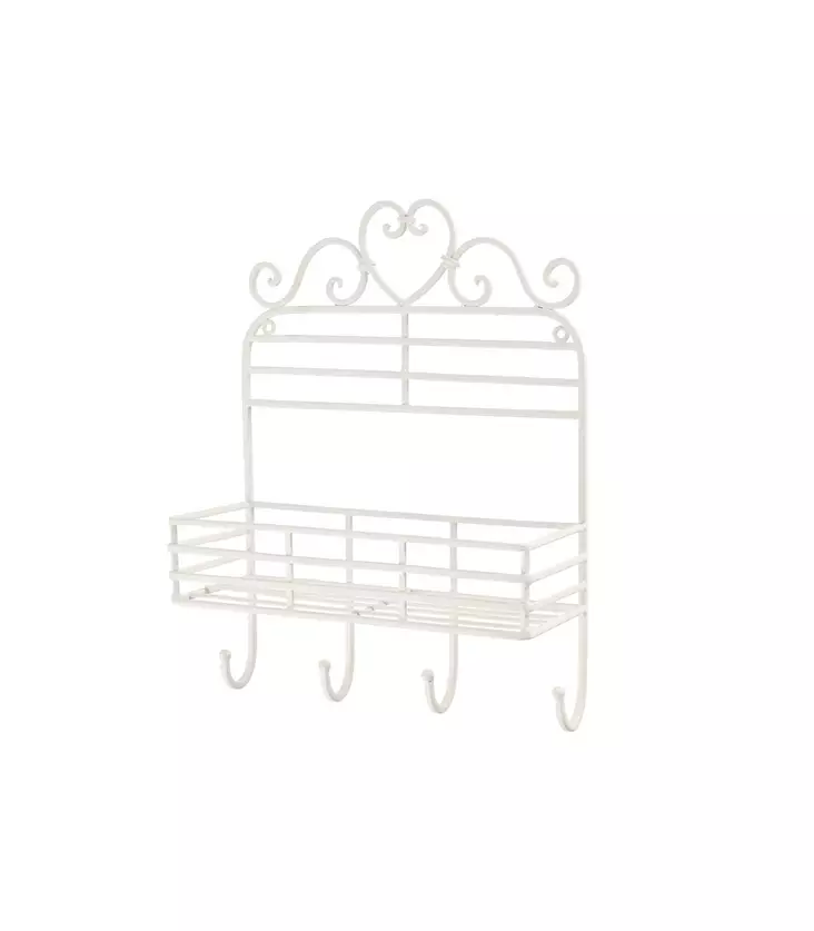 SEINÄKORI KOUKUILLA SYDÄN 4Living - Sisustuskorit ja puulaatikot - 6410413258679 - 1