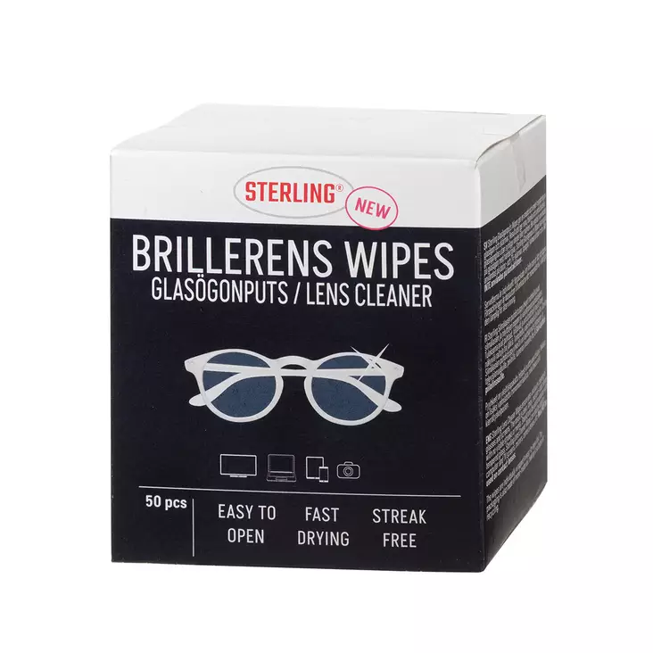 Silmälasien puhdistusliina 50kpl - Siivousliinat ja rätit - 5701098265009 - 1