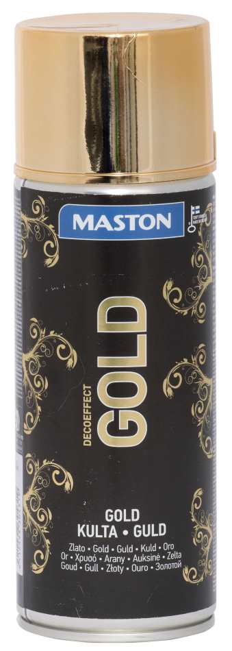 SPRAYMAALI KULTA 400ML METALLIC MASTON - Spraymaalit - 6412498304319 - 1