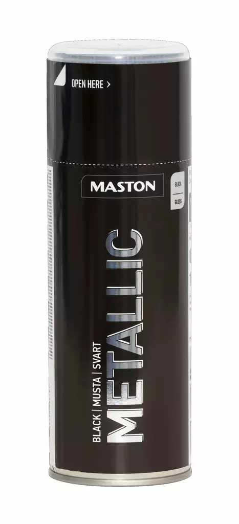 METALLIC MUSTA 400 ML - Spraymaalit - 6412492108159 - 1