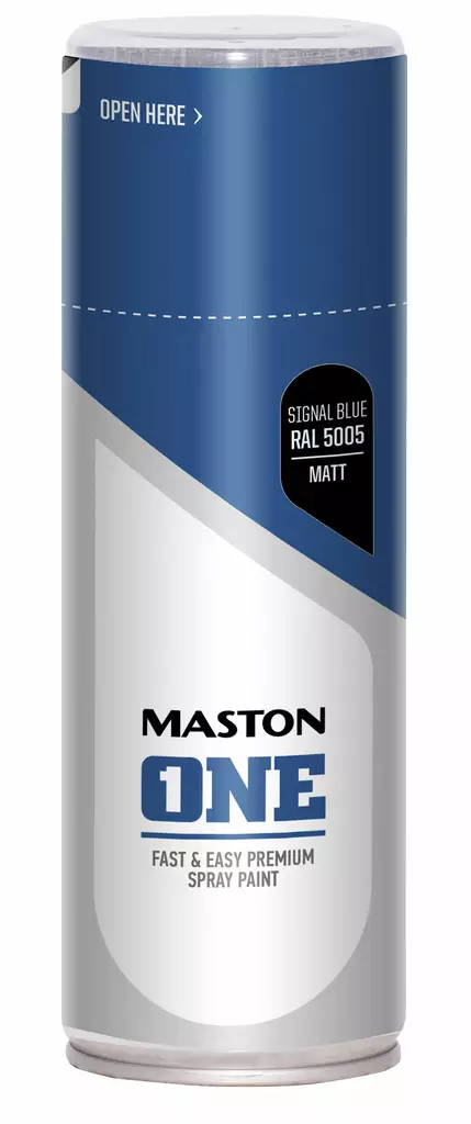 SPRAYMAALI ONE SININEN RAL5005 400ml MASTON ACRYLCOMP MATTA - Spraymaalit - 6412490045449 - 1