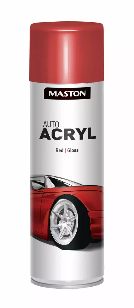 AUTOACRYL RED 500ML - Spraymaalit - 6412490025069 - 1