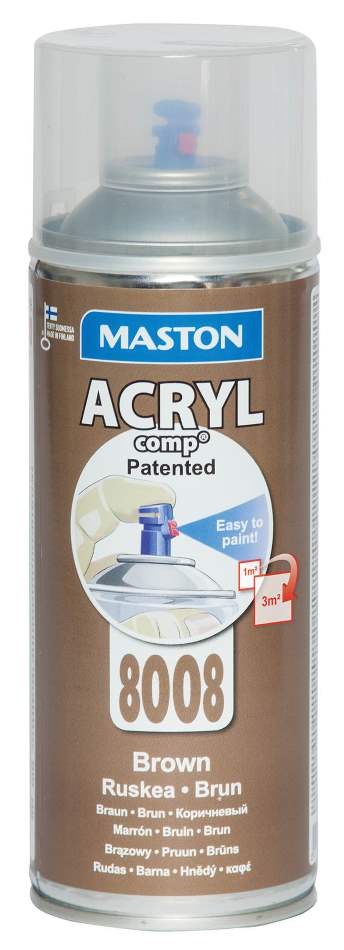 SPRAYMAALI RUSKEA ACRYLCOMP 8008 400ml MASTON - Spraymaalit - 6412490023089 - 1