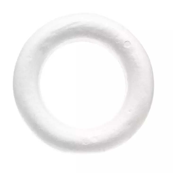 Styroxrengas litteä pohja 20cm - Askartelutarvikkeet - 6410412940919 - 1