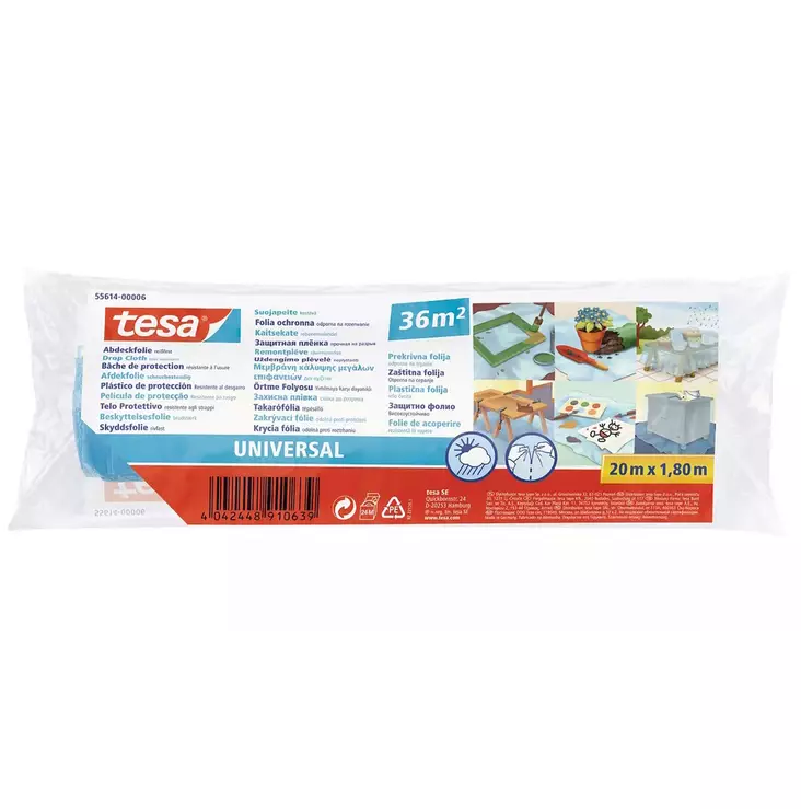 tesa suojamuovi muovi suojaamiseen - Rakennussiivous ja suojaus - 4042448910639 - 1