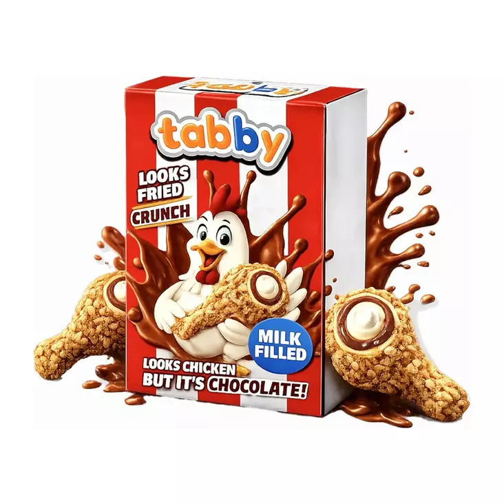 Tabby Fried Chicken Chocolate 50g - Suklaat - 8684904802889 - 1
