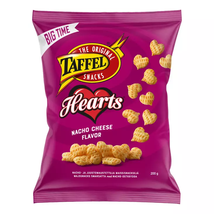 Taffel Hearts 200g - Sipsit ja popcornit - 6410380049669 - 1