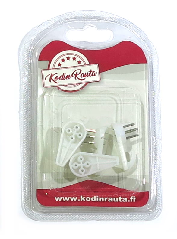 TAULUKOUKKU 30MM 4KPL - Koukut, naulakot ja telineet - 6438417018099 - 1