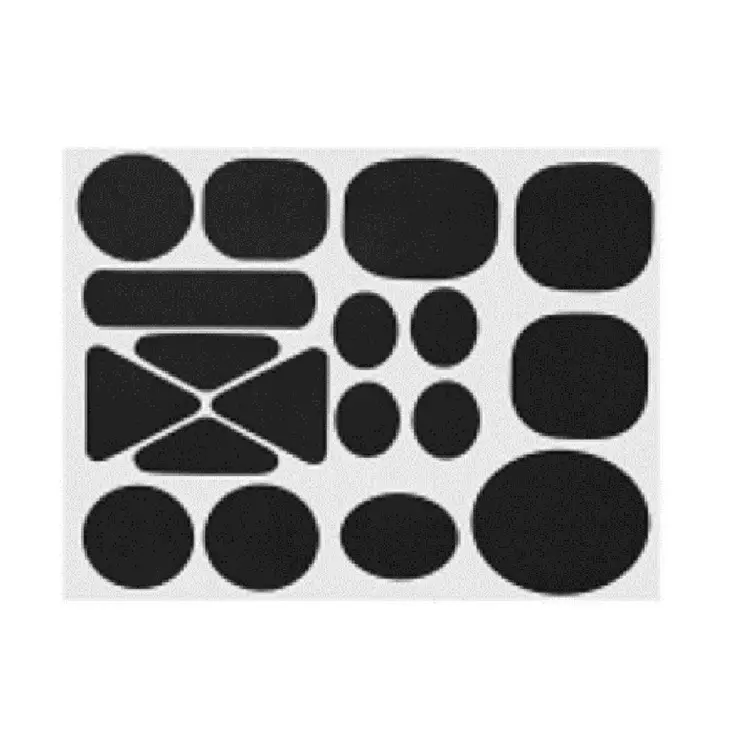 Liimattava korjauspaikka pyöreä 17 kpl - Ompelulangat ja ompelutarvikkeet - 6438159899239 - 1