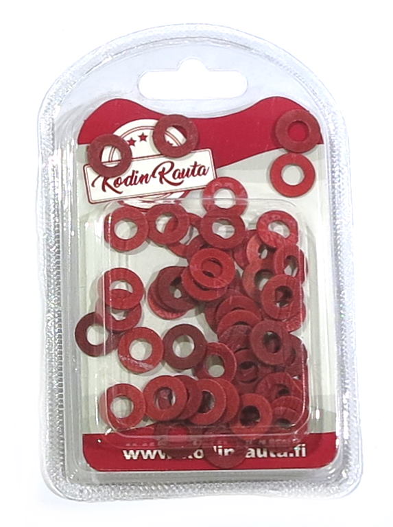 TIIVISTE FIBER 12,5 x 6,0 x 1,0mm 50kpl - Putkiasennus ja tiivisteet - 6438417018419 - 1