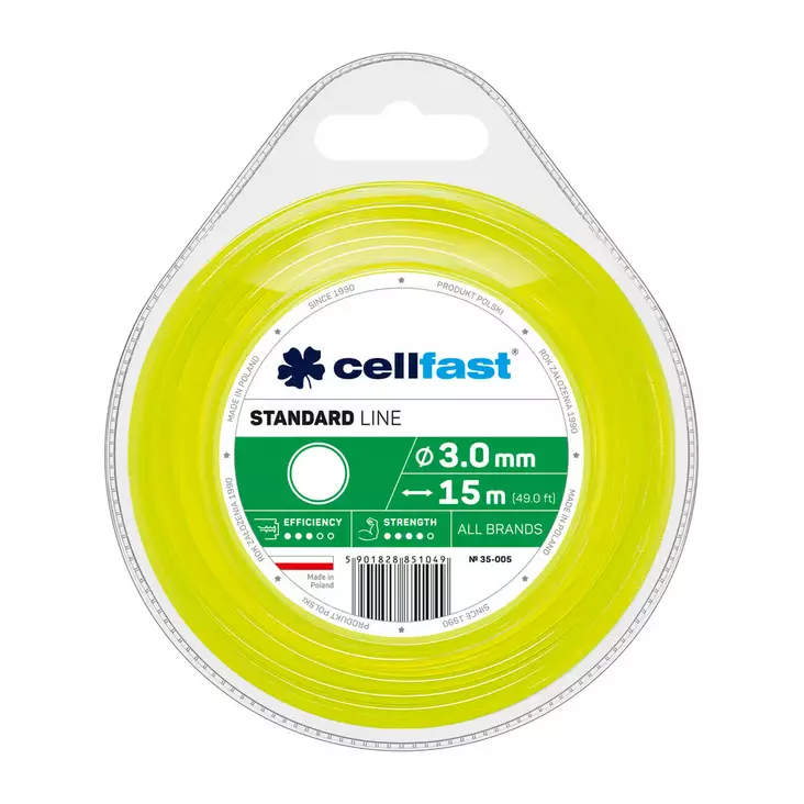 TRIMMERIN SIIMA 3,0mm 15m pyöreä - Trimmerin siimat - 5901828851049 - 1