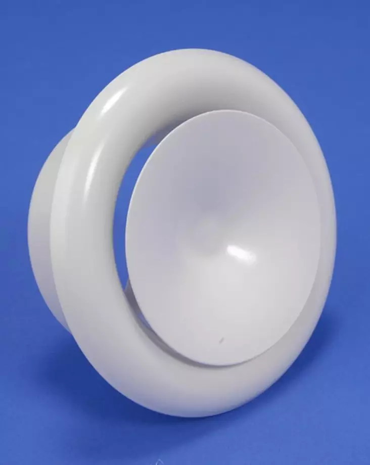 Tuloimaventtiili 100mm valkoinen - Tuloilma- ja poistoilmaventtiilit - 4750492000649 - 1