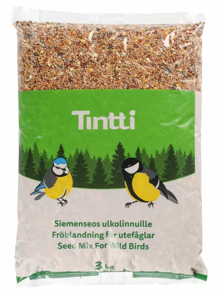 Ulkolintujen siemenseos 3kg - Lintujen talviruokinta, siemenet & talit - 6410412139559 - 1
