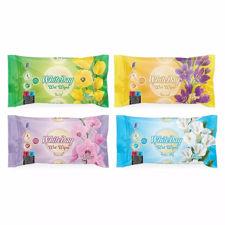 Whiteday kosteuspyyhe taskukoko 15kpl - Vauvan hoito - 8684718450009 - 1