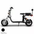 SÄHKÖSKOOTTERI 1000W 2 x 12ah YHZ-14 BLACK Citycoco harley - Sähköskootterit kaksipyöräiset - YHZ14212B - 4