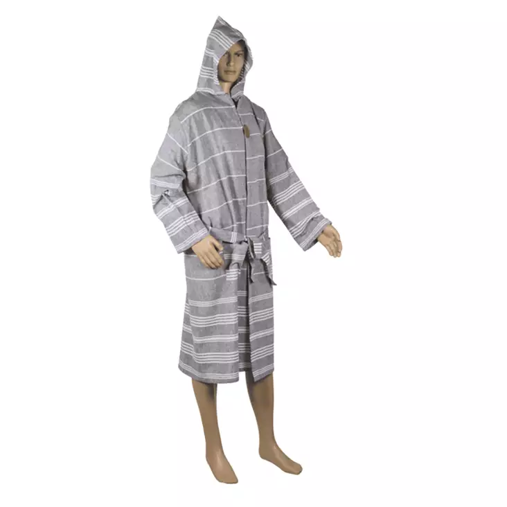 Hamam kylpytakki harmaa - Kylpypyyhkeet ja käsipyyhkeet - HM-H - 1