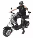 SÄHKÖSKOOTTERI 1000W 1 x 20ah YHZ-14 GREY Citycoco harley 2023 - Sähköskootterit kaksipyöräiset - YHZ14120GR - 4