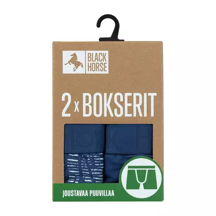 Black Horse boxeri 2kpl/pkt M - Miesten alusvaatteet - BHDS - 2