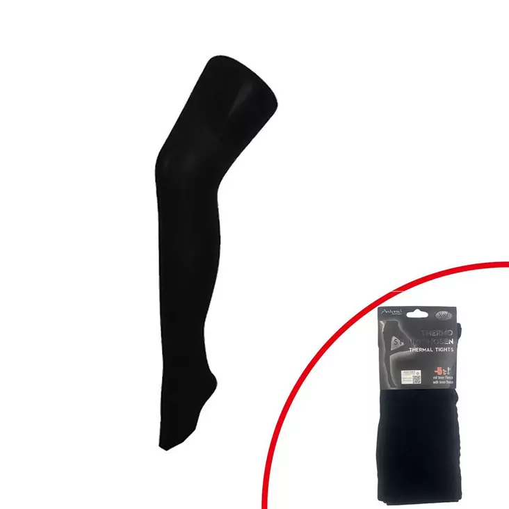 Naisten lämpösukkahousut, musta - Naisten kerrastot - THS - 1