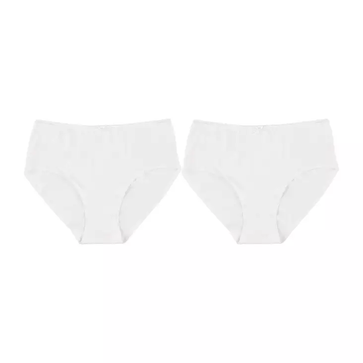 Maxi alushousut 2-pack valkoinen - Naisten alusvaatteet - MXAHV - 1